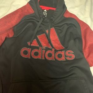 Black and Red Adidas Hoodie